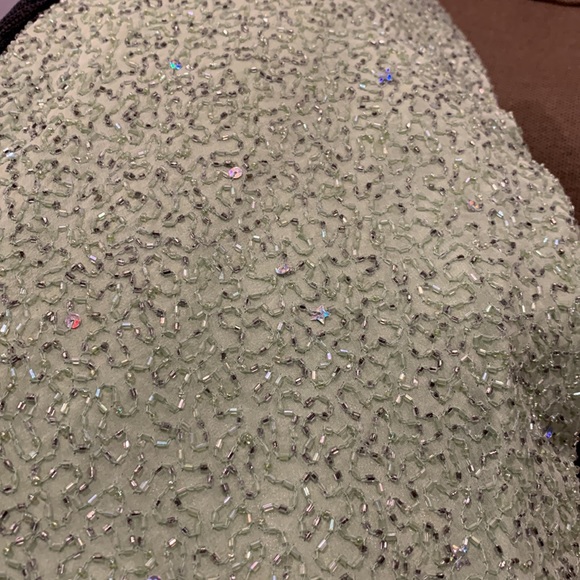 Lillie Rubin lime green Sequin skirt - Picture 7 of 8